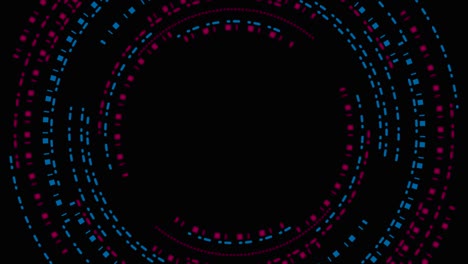 azul púrpura tecnología futurista diseño de movimiento hud