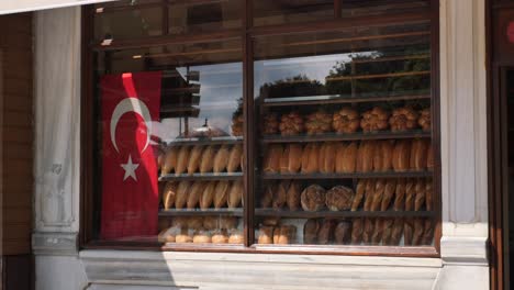 turkish bakery shop window display