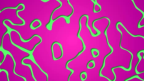 abstract ink line loop motion background purple green
