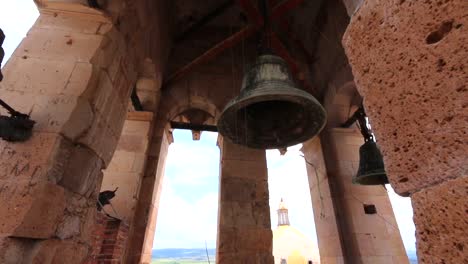 Old-church-bell-tower-in-Zacatecas