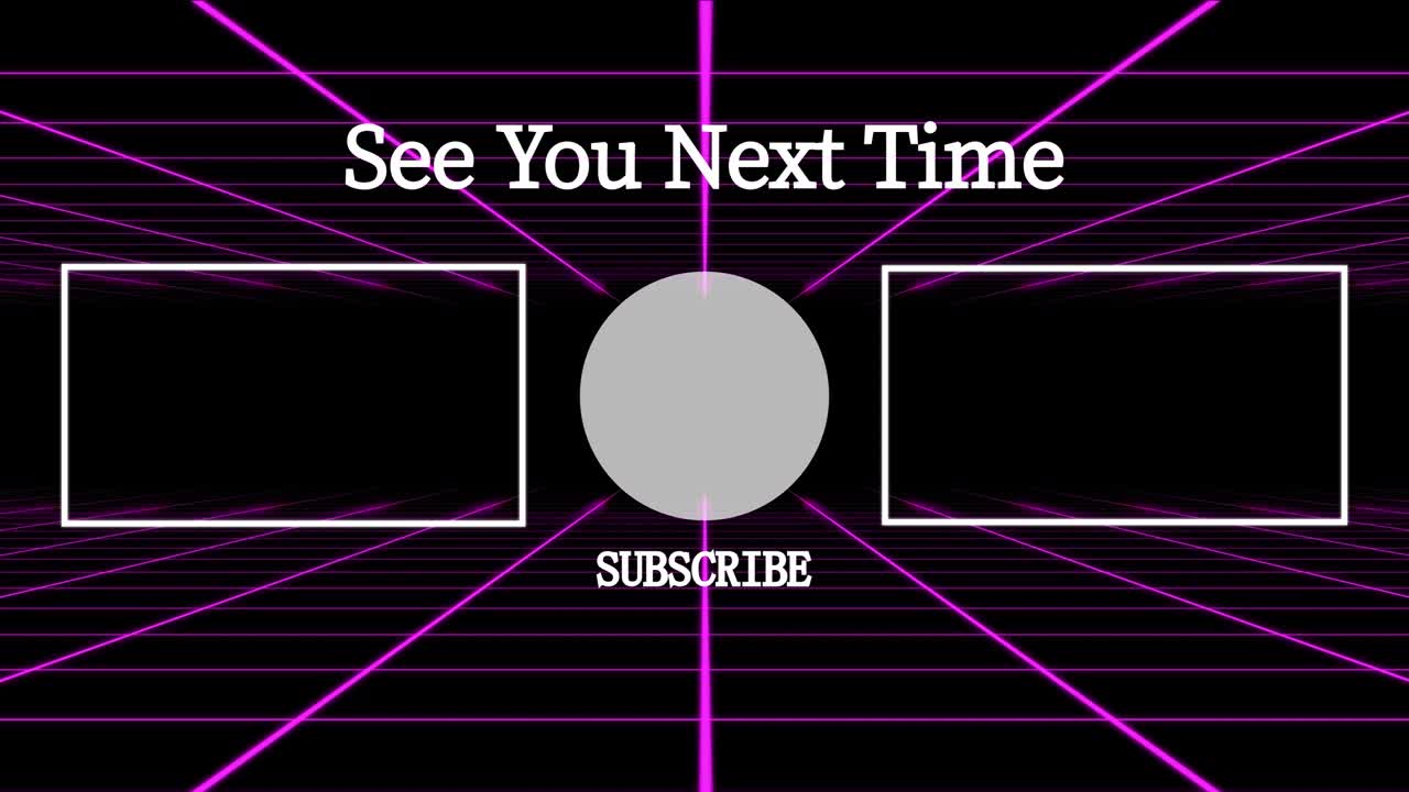 그리드 이동 엔드 카드 엔딩 스크린 모션 그래픽