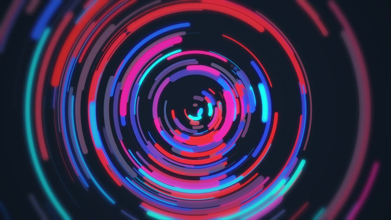 Abstract color flat style rounded lines