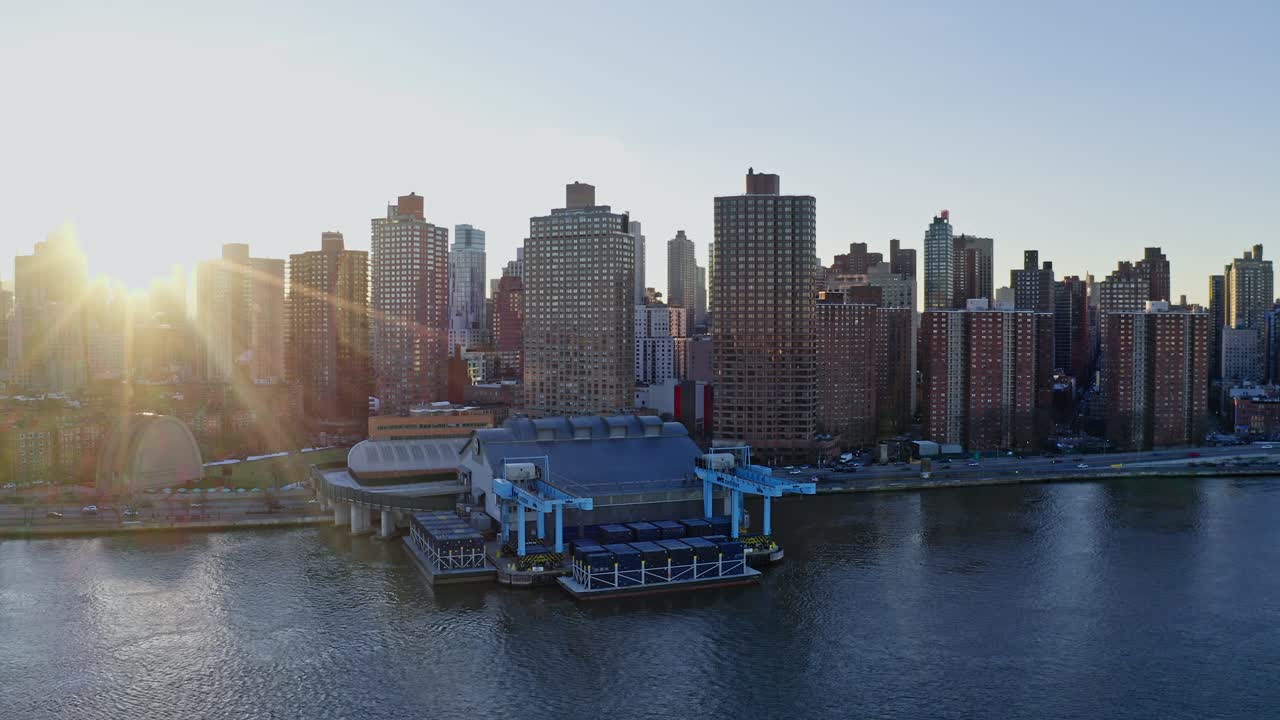 현대의 초고층 건물과 메가폴리스의 높은 건물