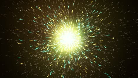 animación abstracta del bucle explosivo de partículas
