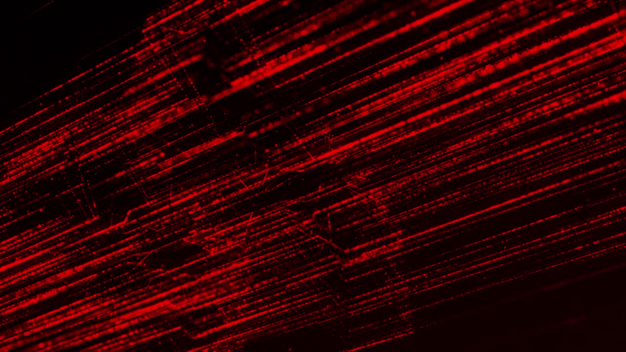 추상적인 빨간색 디지털 라인