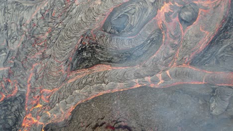 lava flow from volcanic eruption