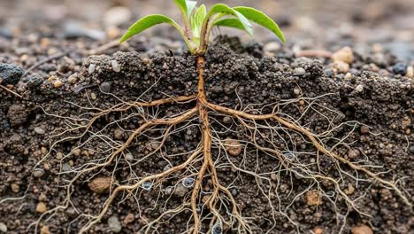 exploring root structures: a detailed look at the growth and development of plant roots beneath the surface, showcasing their intricate designs and natural beauty