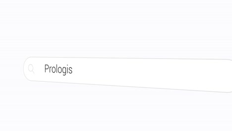 typing prologis on the search engine