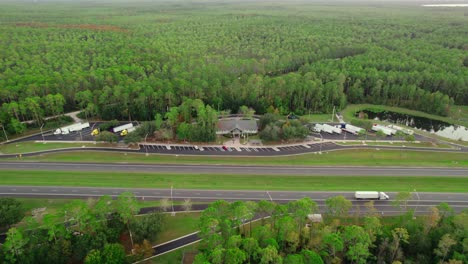 레벨링 오스케올라 국립 숲 휴식 지역 (revelation osceola national forest rest area, i-10 east, m.m. 318)
