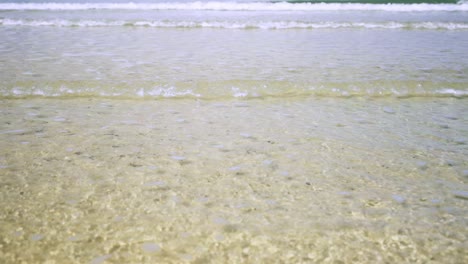 landscapes view beach sand with blue sky in summer day