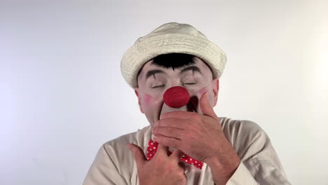 payaso emoji - cara durmiente