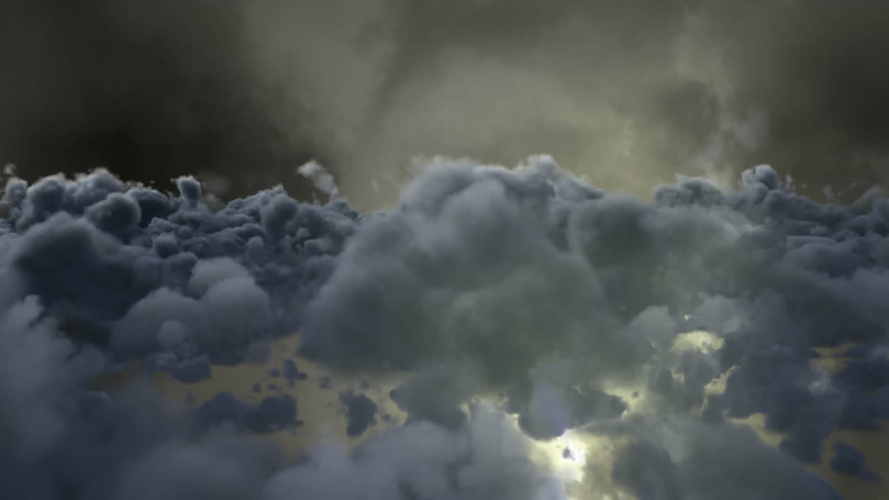 truenos en el cielo con nubes