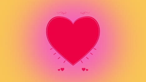 Animated-closeup-romantic-big-shine-red-heart-on-Valentines-day-background