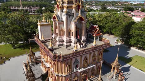 wat chalong buddhist temple in phuket, thailand