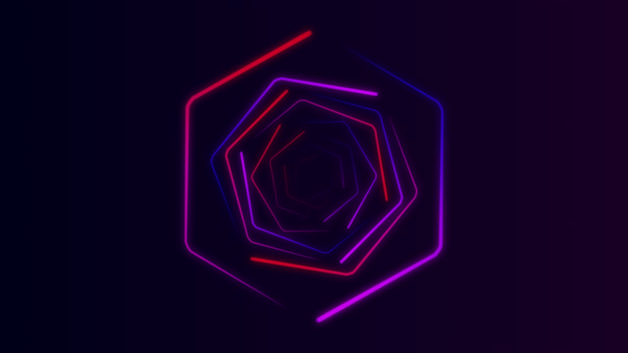 fondo de movimiento de neón bucle sin costuras