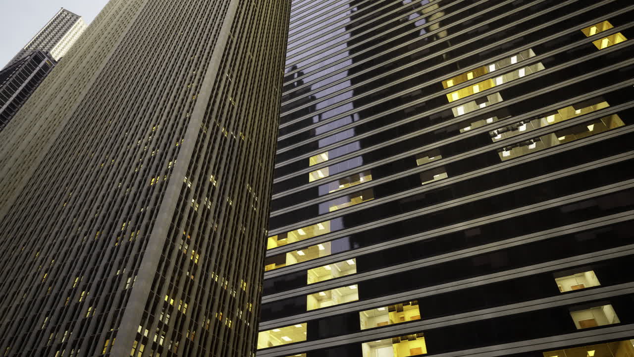 Modern skyscrapers showcasing unique architectural designs in the city