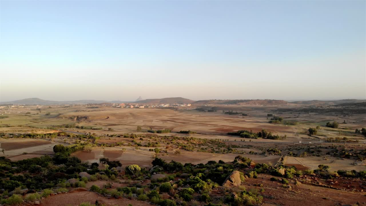 에티오피아 사막과 에 대한 공중 영상