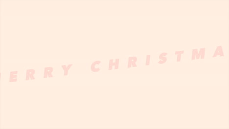 modern merry christmas text on brown background