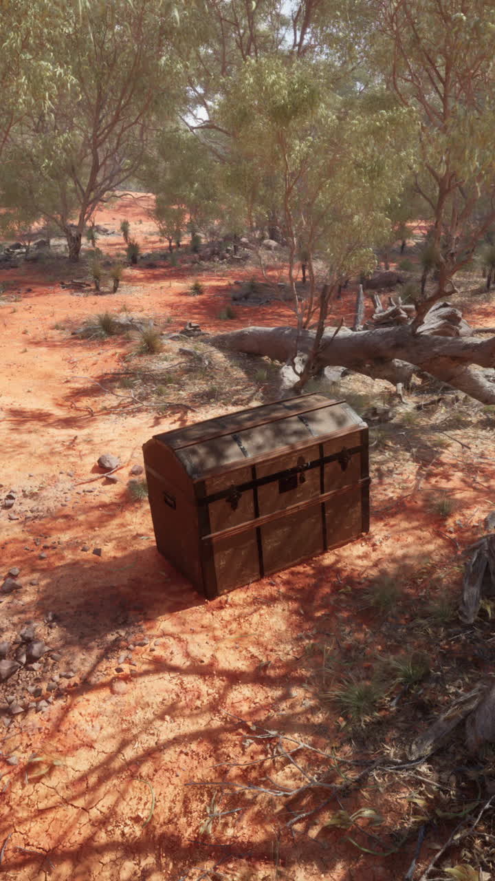 Old Wooden Chest Found in the Australian Outback