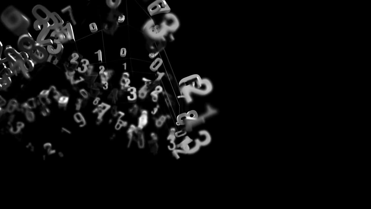 4k números aleatorios moviéndose en una malla.