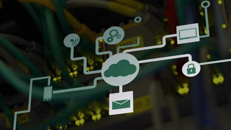 Animation of network of connections