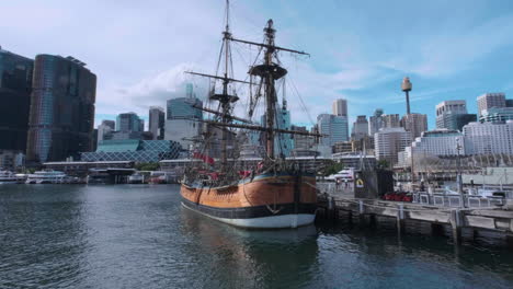 tall ship in sydney harbour