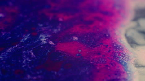 colourful, organic, liquids macro shots buzzing and flowing