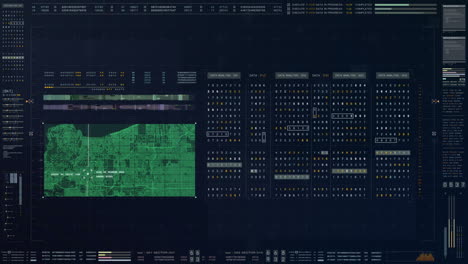 pantalla de visualización gráfica de movimiento de telemetría de datos digitales de código fuente futurista con pantalla de interfaz de usuario para pantalla de visualización de escritorio de computadora de fondo digital