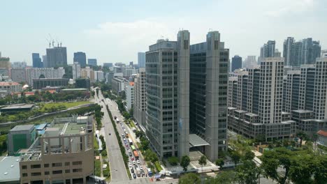 singapore splendid downtown, high-rise commercial and residential buildings