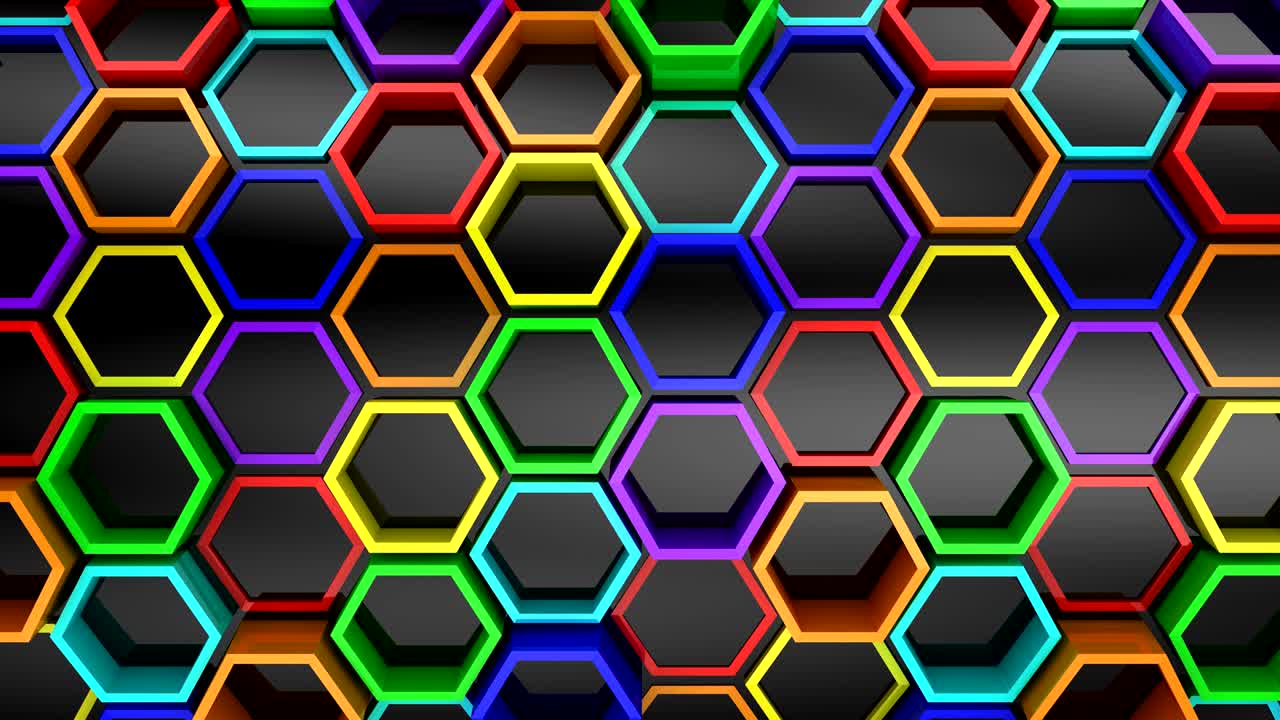 el fondo de los hexágonos