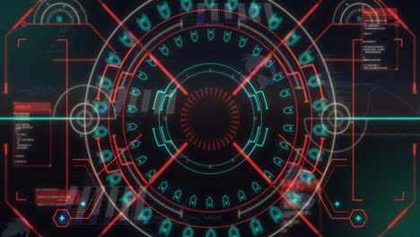 animation of data processing over scope scanning