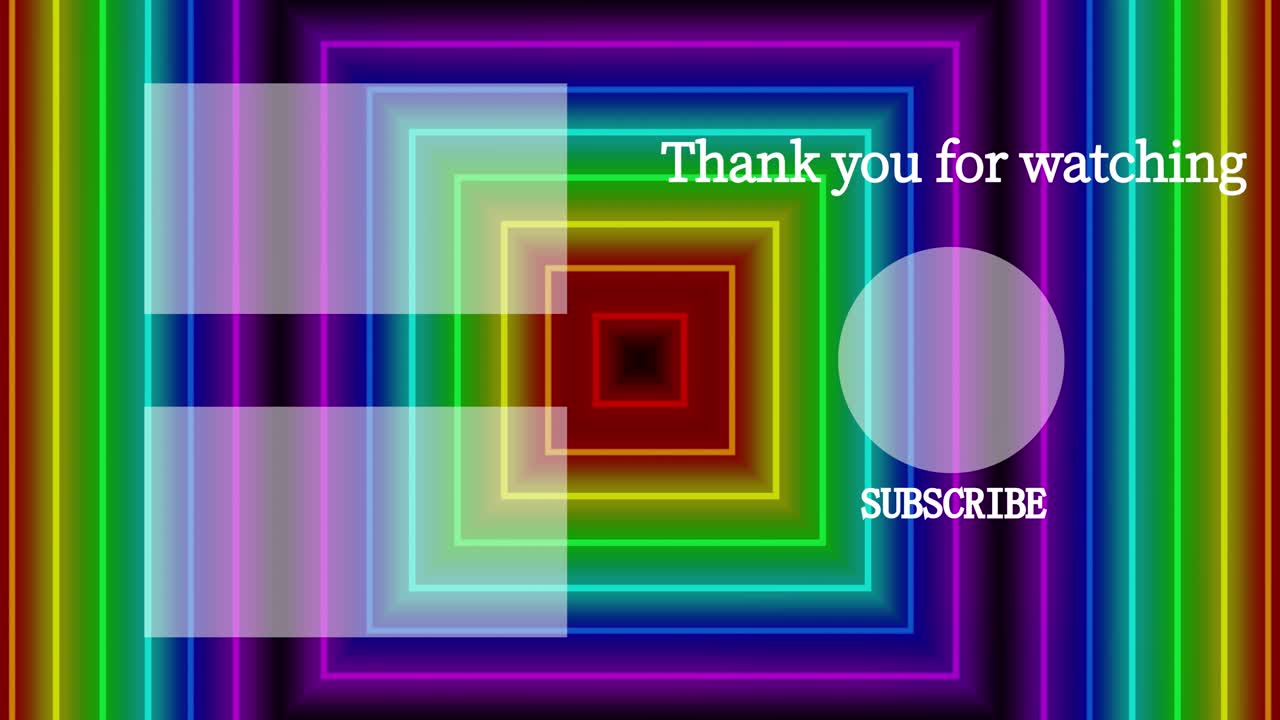 Neon sign bar line end card ending screen motion graphics