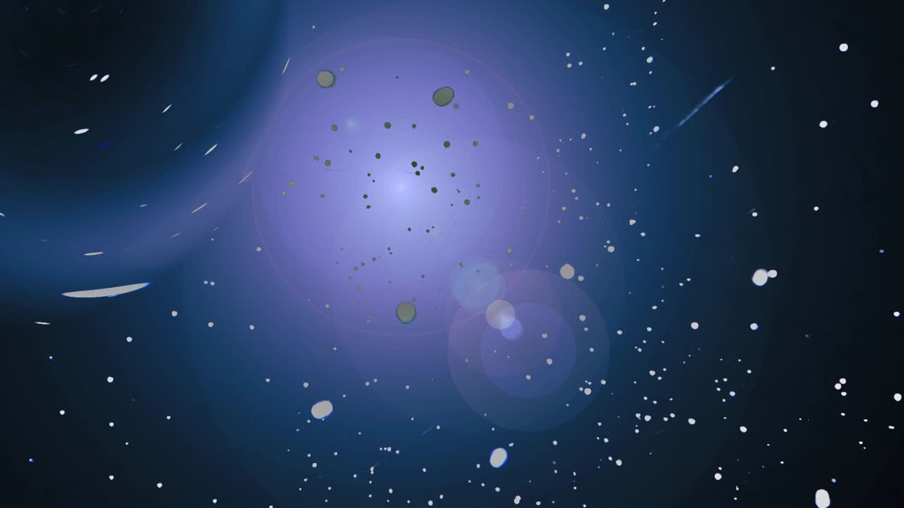Deep space mysterious abstract galaxy with space particles and stars