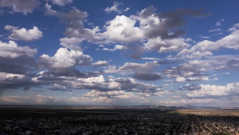 Luftaufnahme-Von-El-Paso,-Texas,-Bewölkt,-Zeitraffer,-4K