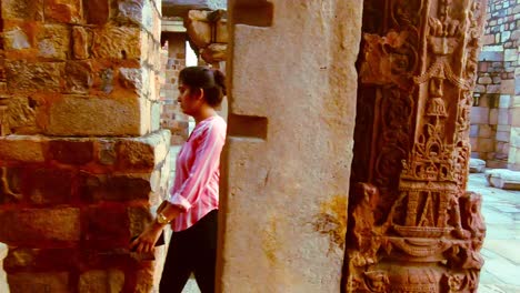 the qutub minar complex is dominated by the early thirteenth century stone tower, towering above the horizon. it was once part of the first urban complex in delhi.