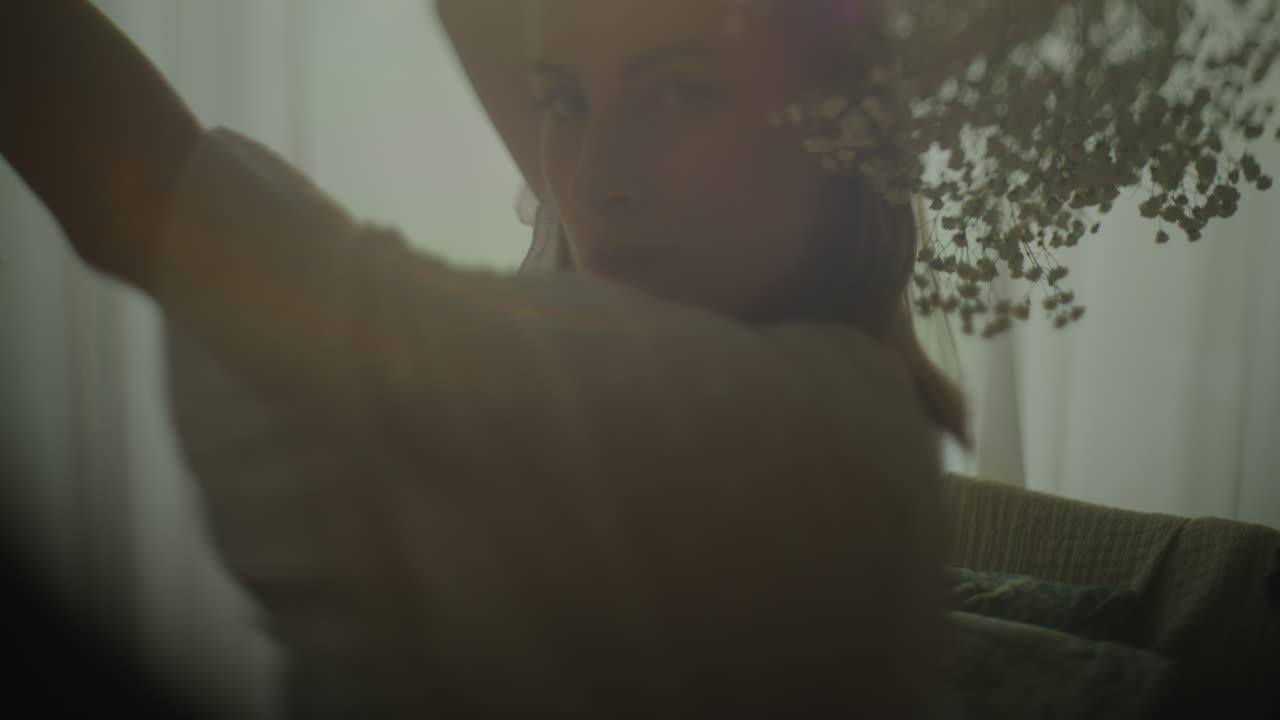 Pregnant Woman in Sensual Photo Session