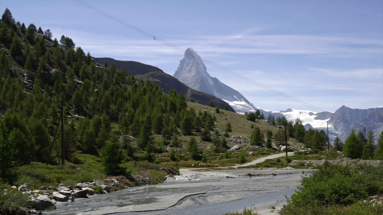 timelapse matterhorn en zermatt, suiza, europa