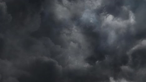 lightning strikes in a severe thunderstorm 4k
