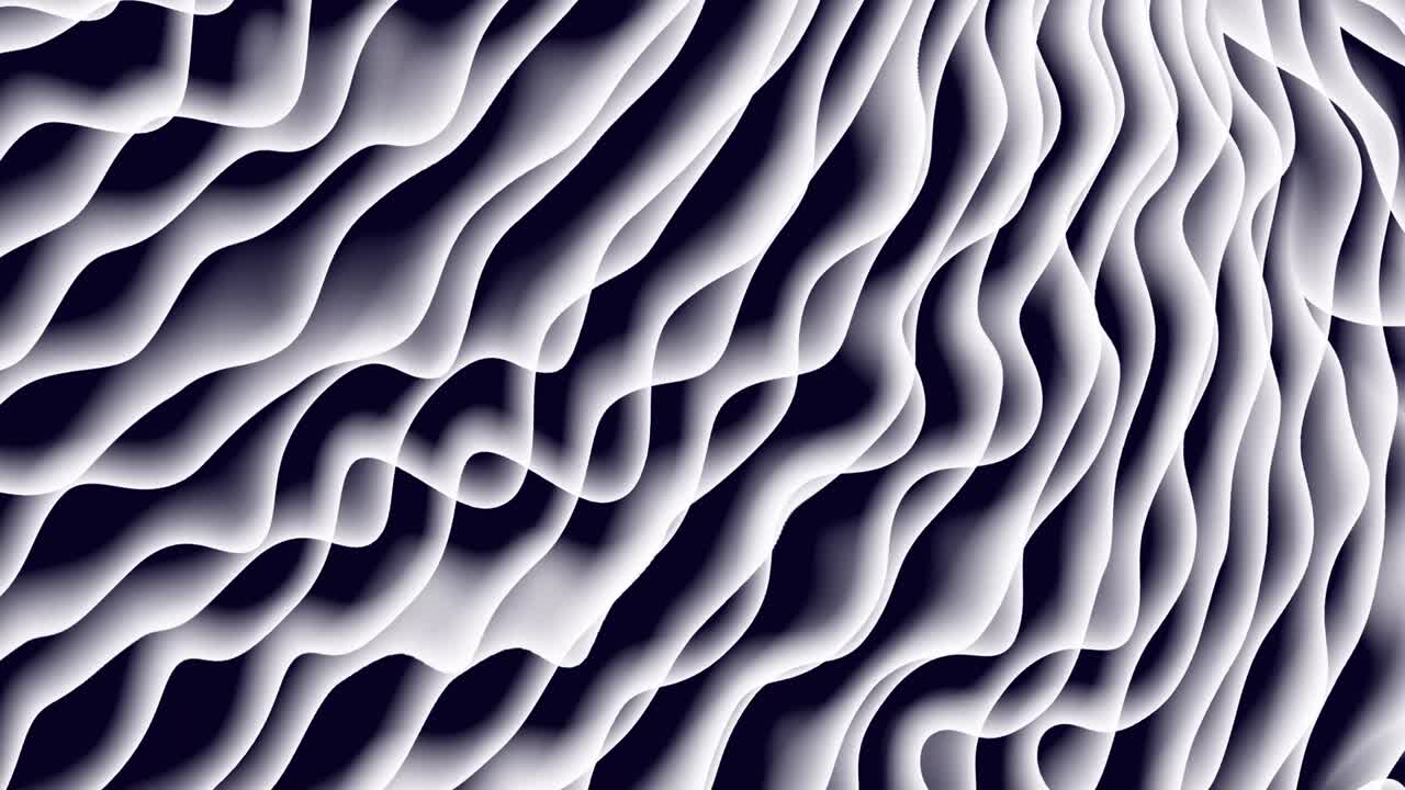 White color abstract liquid smooth wavy background.4k seamless loop