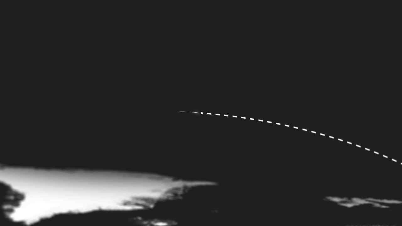 로켓, 전쟁과 블랙에 미사일 발사 경로