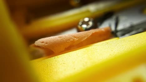 pencil shavings and yellow sharpener-2