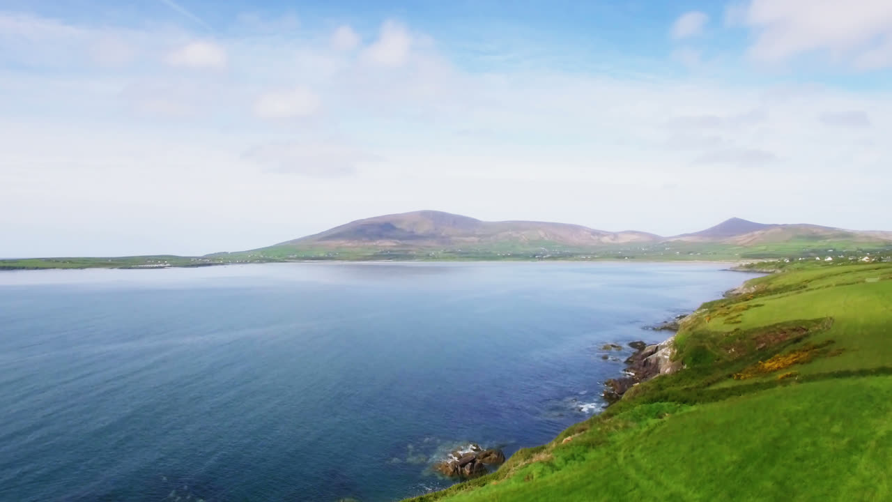 아름다운 해안 풍경의 전망 4k