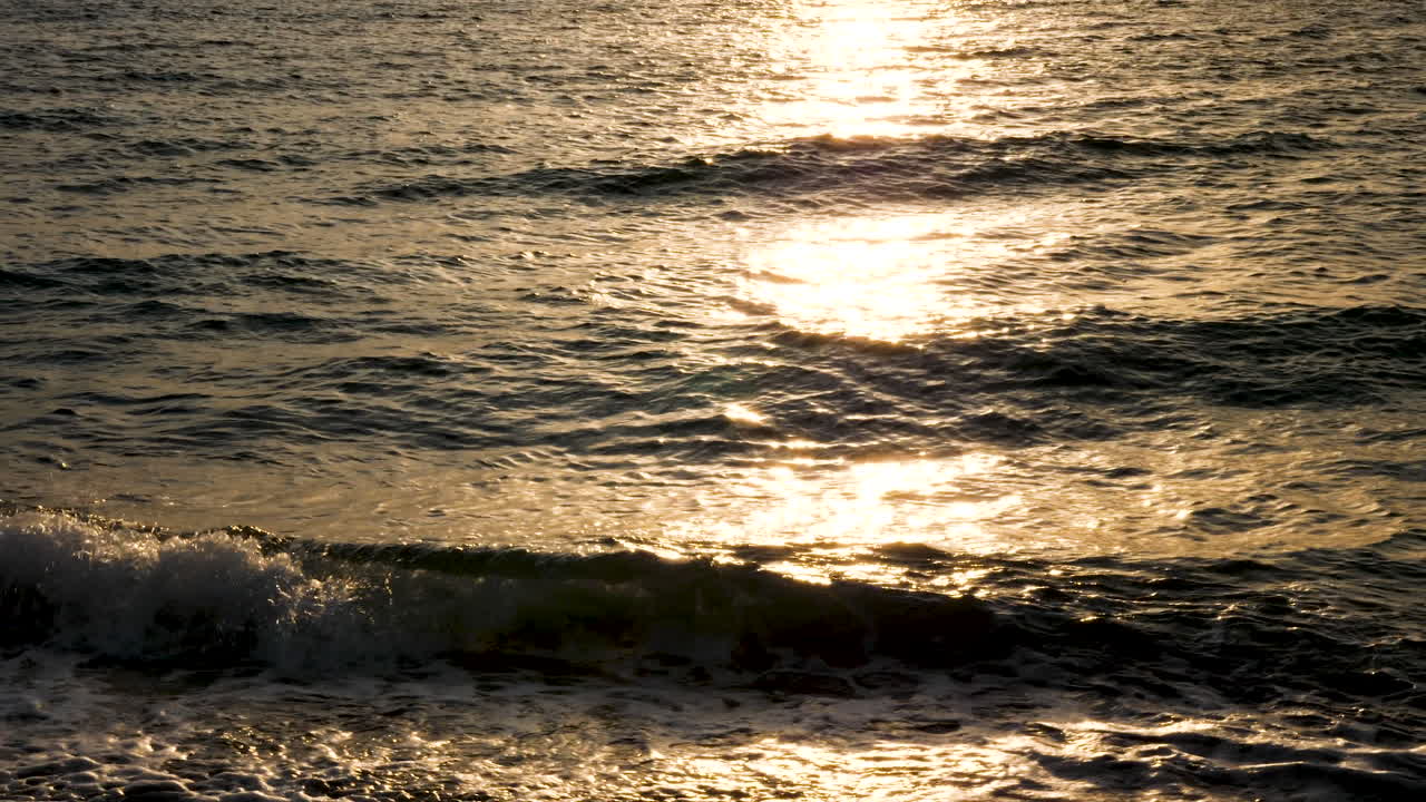 Reflection of sun rays in the sea water