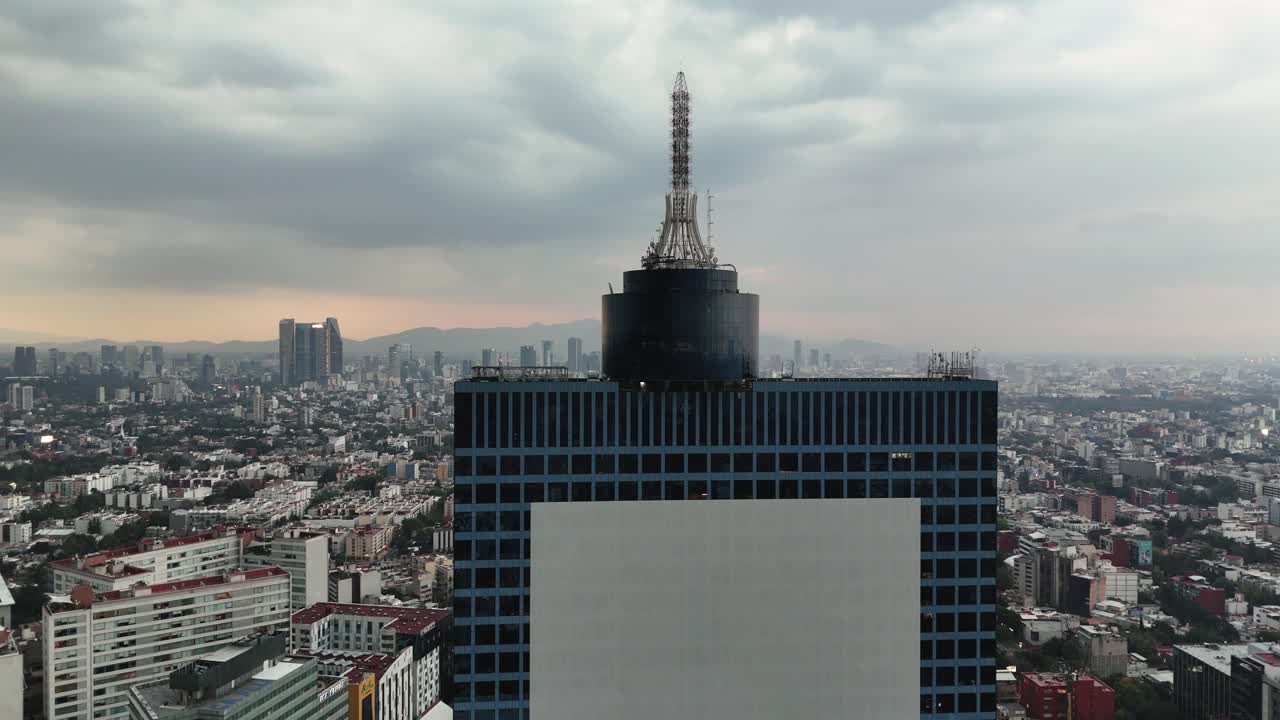 Aerial View of Mexico City Skyscraper