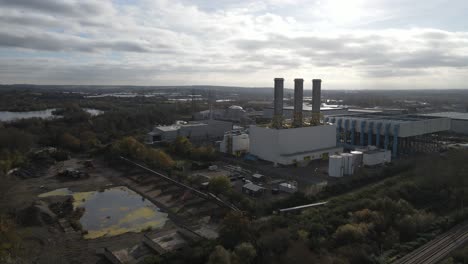 hoddesdon advanced thermal treatment plant power station hertfordshire uk aerial