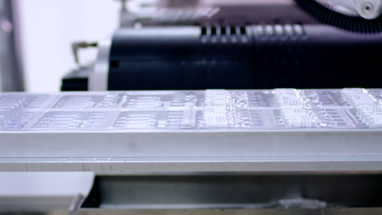 의약품 생산 라인에 있는 의약품