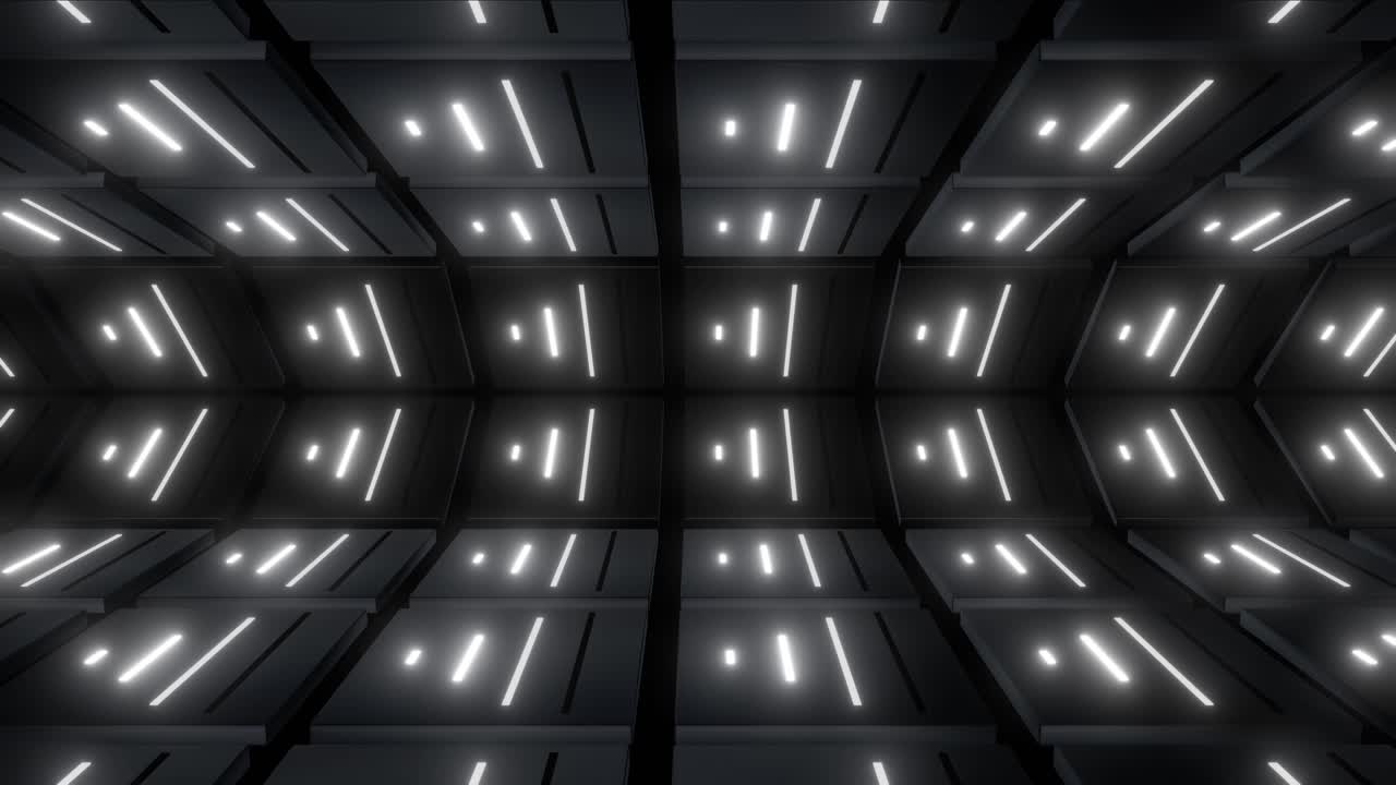 el túnel de neón futurista