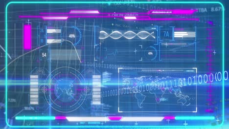 Animation-of-scientific-data-processing-and-binary-coding