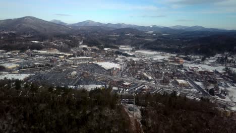 aerial pullout boone north carolina in watauga county