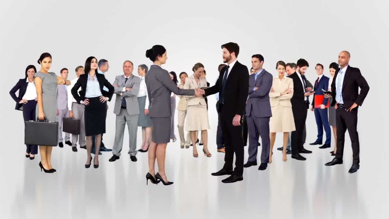 회의하는 사업 사람들의 그룹